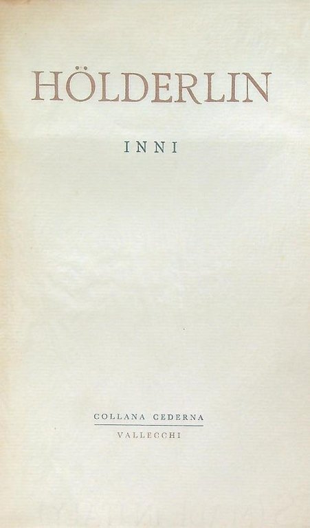 Inni e frammenti.