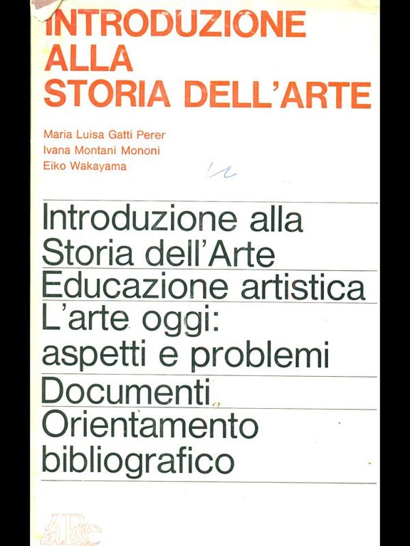 Introduzione alla storia dell'arte
