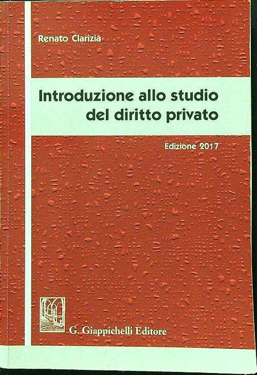 Introduzione allo studio del diritto privato