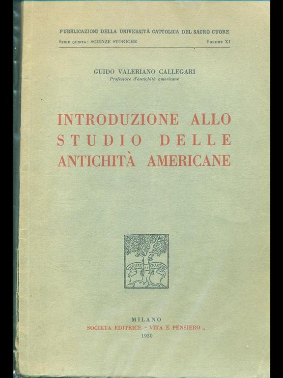 Introduzione allo studio delle antichita' americane