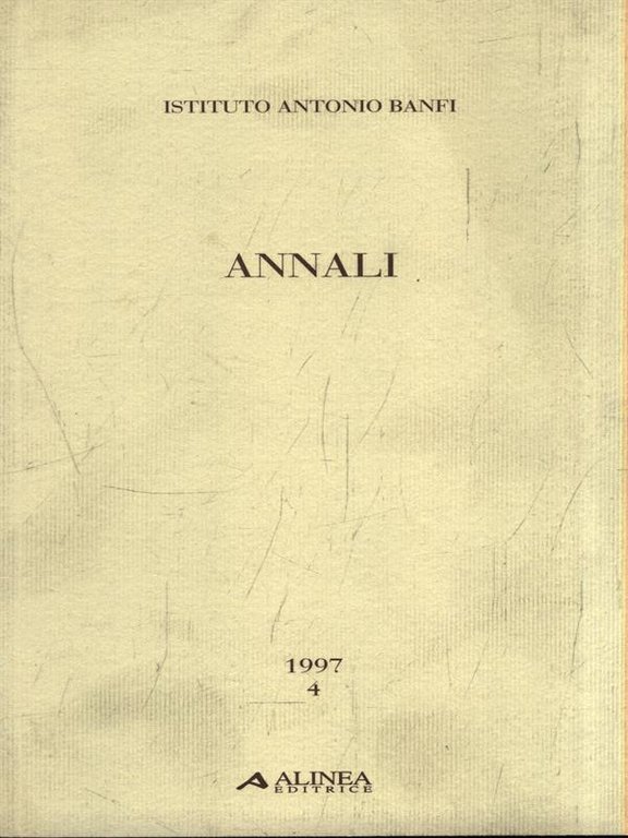 Istituto Antonio Banfi - Annali 4/1997