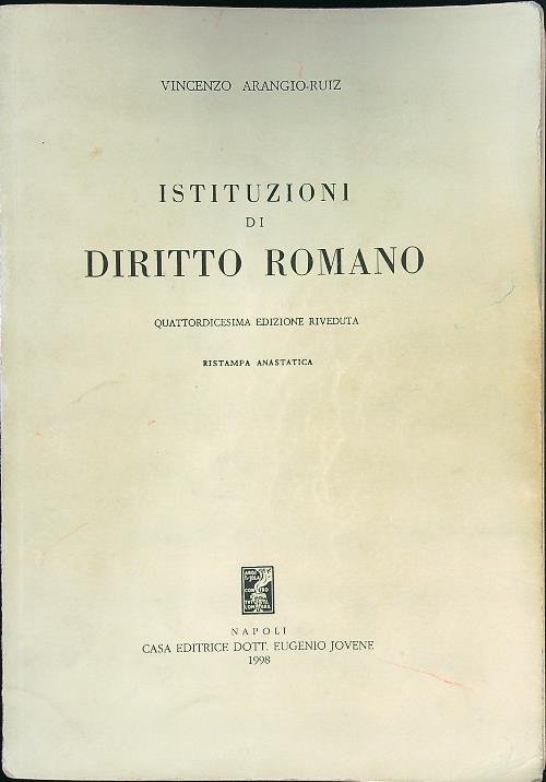 Istituzioni di diritto romano | Immagine principale