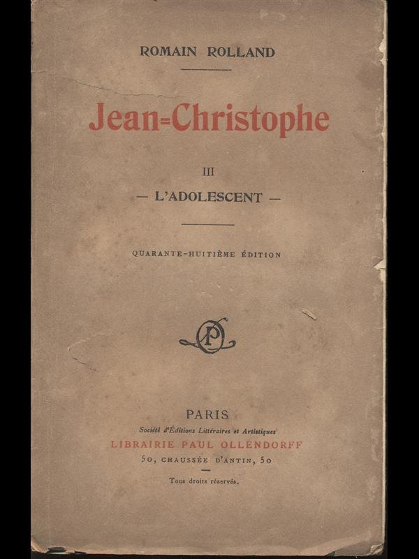 Jean Christophe III l'Adolescent | Immagine principale