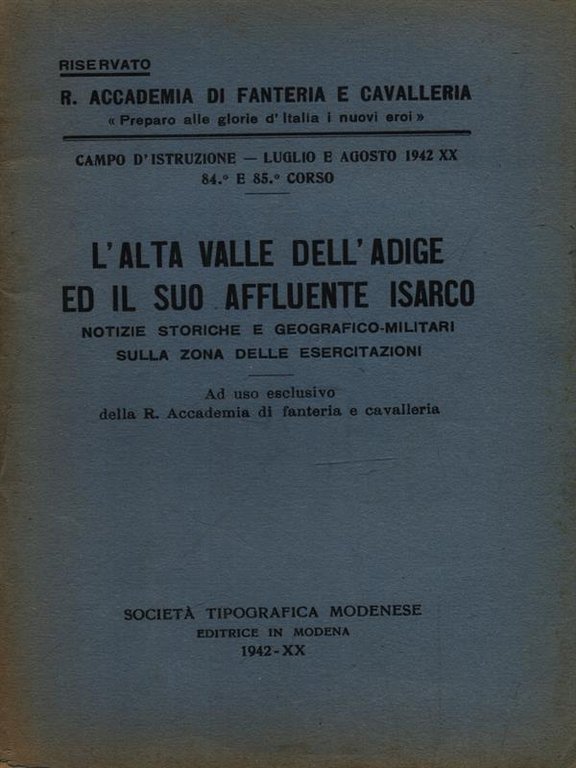 L'Alta Valle dell'Adige ed il suo affluente Isarco
