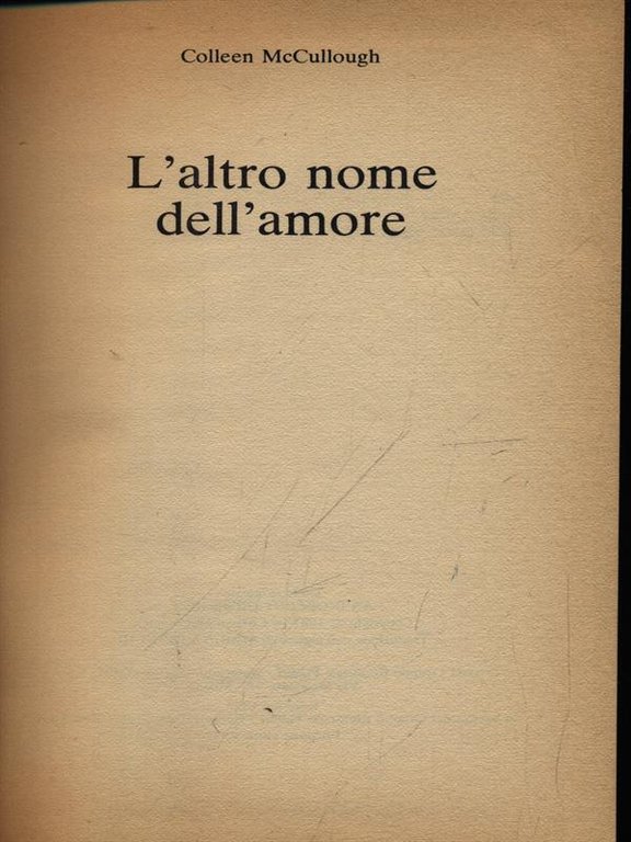 L'altro nome dell'amore