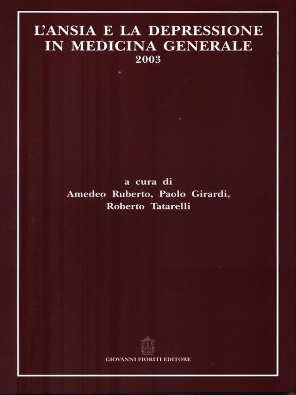 L'ansia e la depressione in medicina generale 2003
