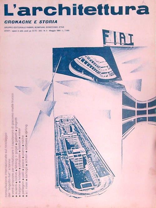 L'architettura. Cronache e storia 343/maggio 1984