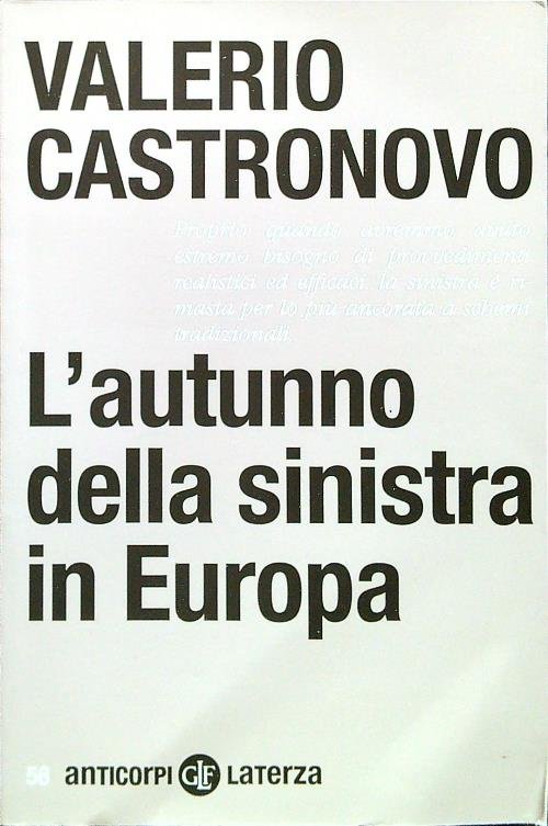 L'autunno della sinistra in Europa
