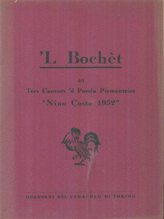 'L Bochet del ters concors 'd Poesia Piemonteisa Nino Costa …