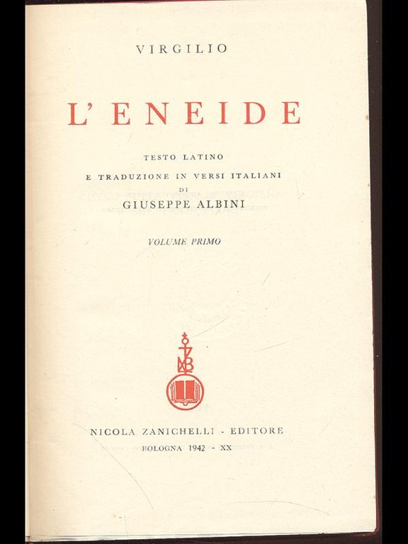 L'Eneide - volume primo