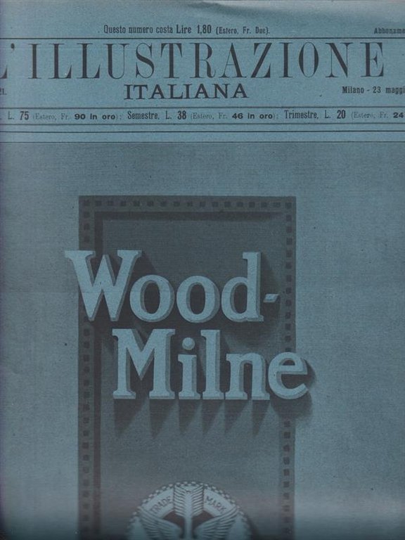 L'illustrazione Italiana 23 maggio 1920