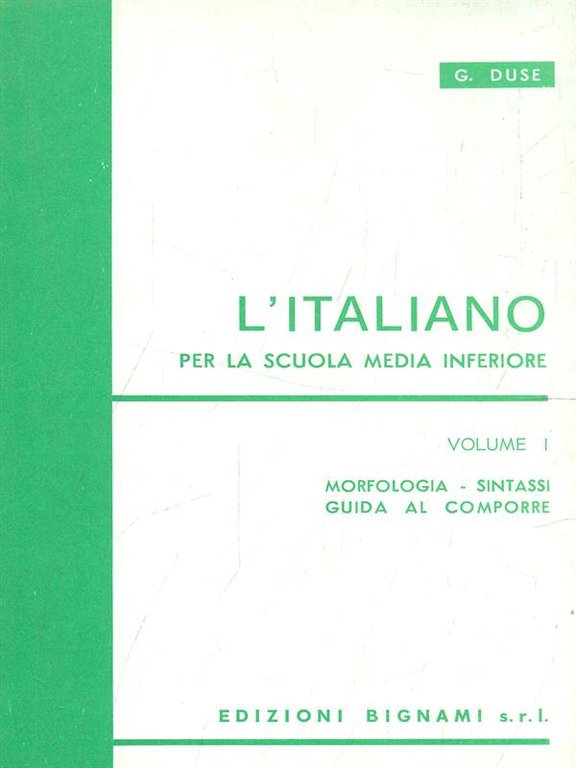 L'Italiano - Volume I - scuola media inferiore