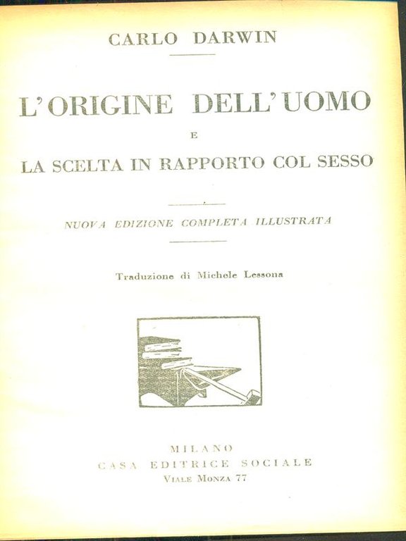 L'origine dell'uomo e la scelta in rapporto col sesso