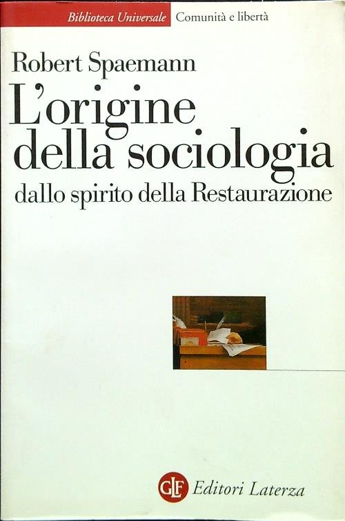 L'origine della sociologia