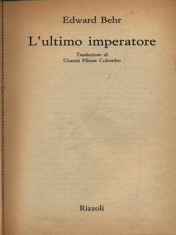 L'ultimo imperatore