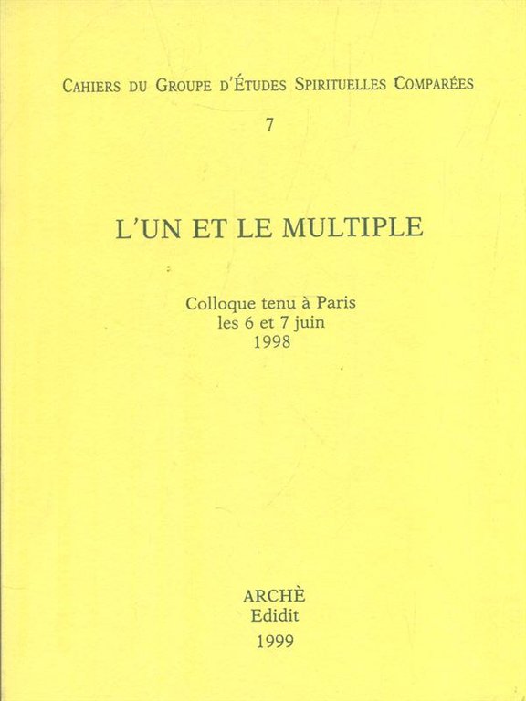 L'un et le multiple