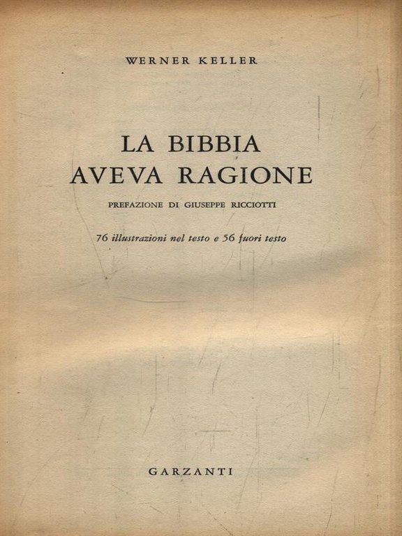 La Bibbia aveva ragione