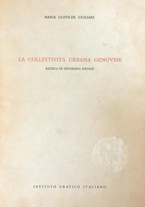 La collettivita' urbana genovese | Immagine principale
