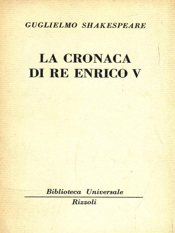 La cronaca di Re Enrico V