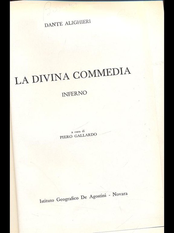 La Divina Commedia - Inferno