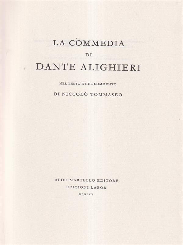 La divina commedia - Paradiso