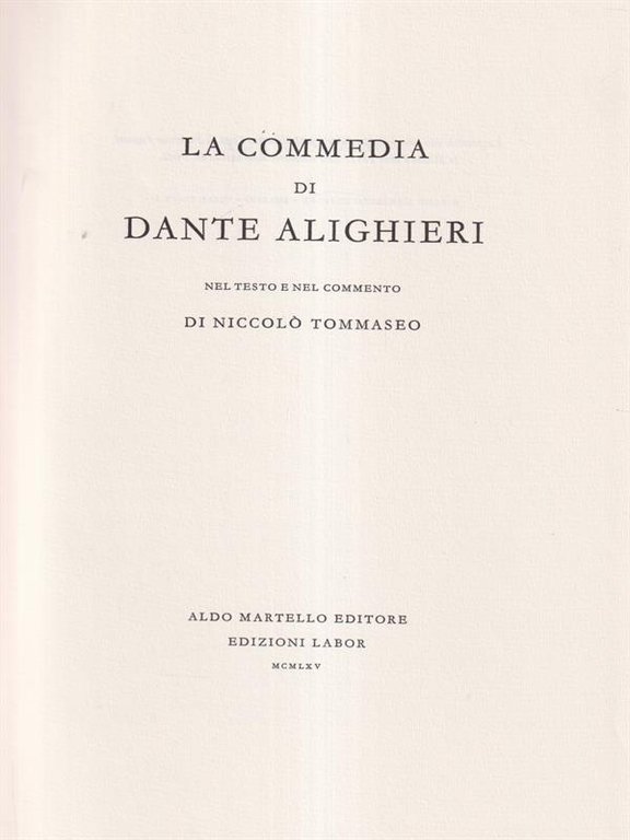 La divina commedia - Paradiso
