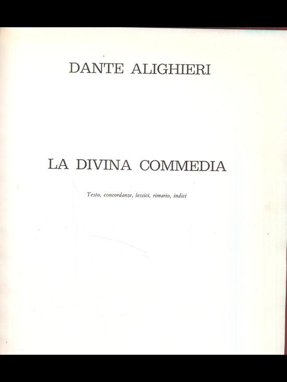 La divina commedia