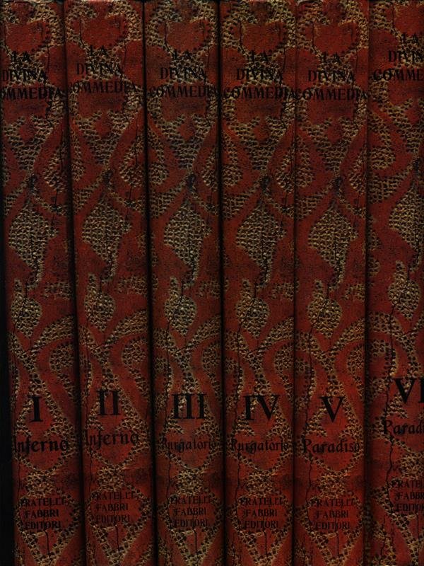La Divina Commedia: Inferno Purgatorio e Paradiso. 6 volumi