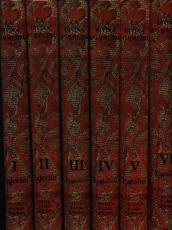 La Divina Commedia: Inferno Purgatorio e Paradiso. 6 volumi