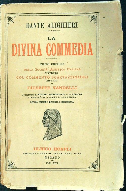 La divina commedia. Testo critico