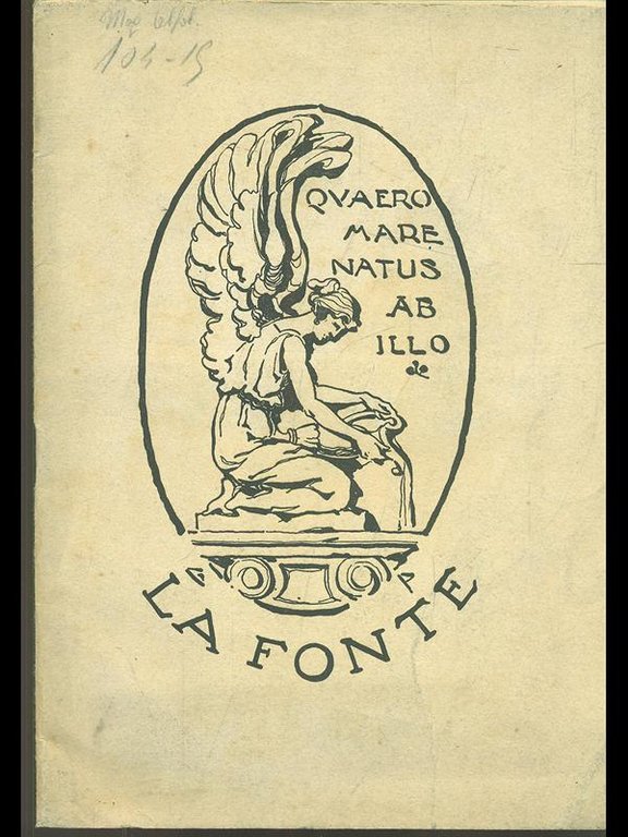La Fonte n. 1/agosto 1927