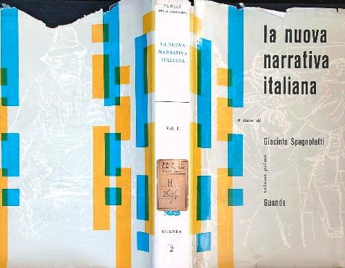 La nuova narrativa Italiana. Vol Primo | Immagine principale