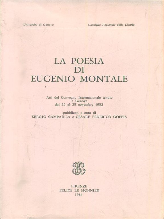 La poesia di Eugenio Montale