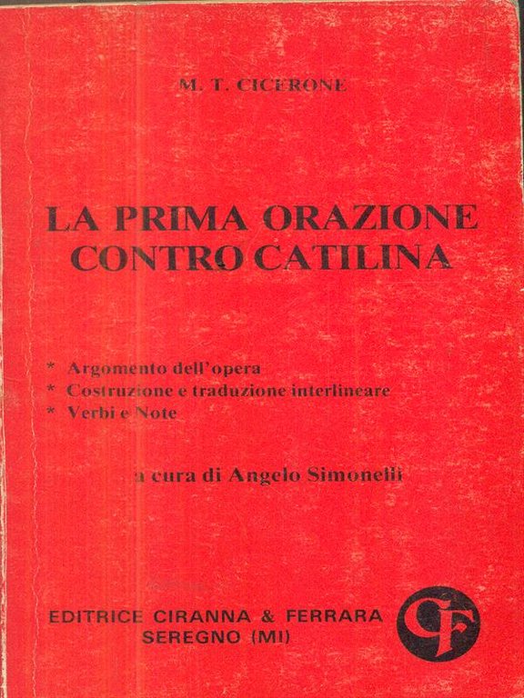 La prima orazione contro catilina
