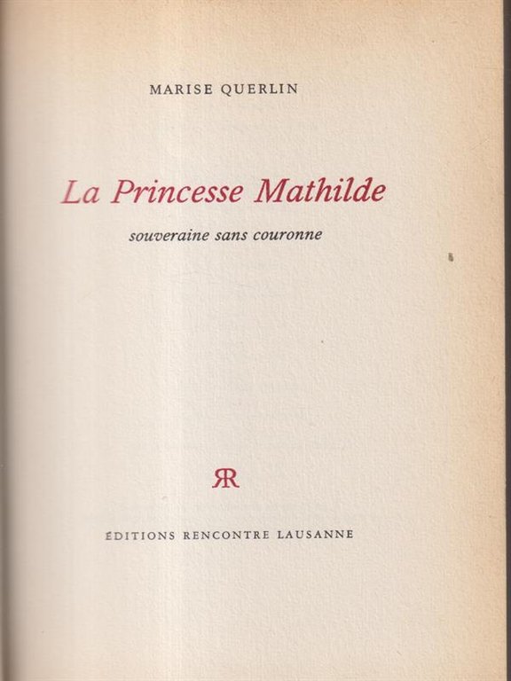 La princesse Mathilde