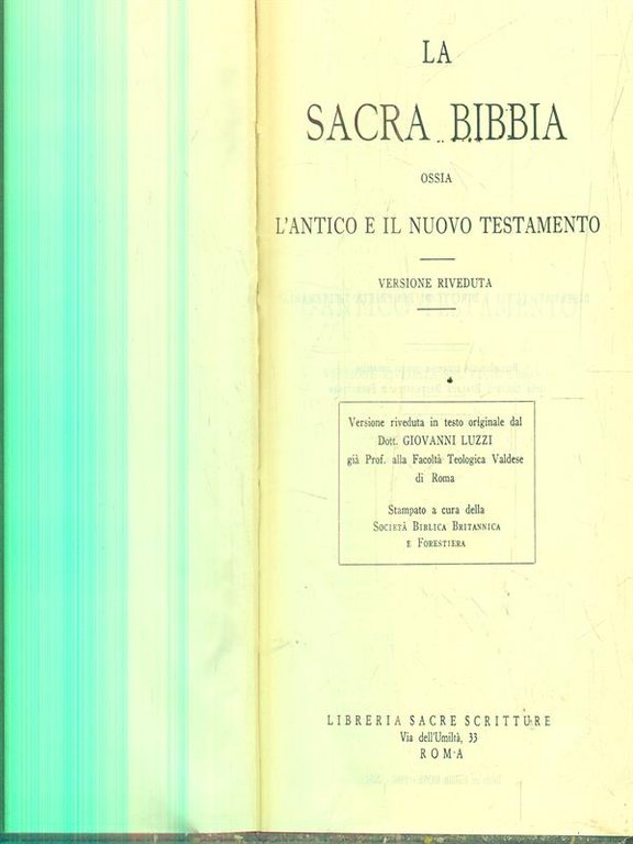 La Sacra Bibbia