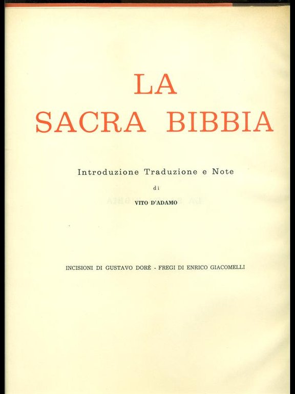 La Sacra Bibbia