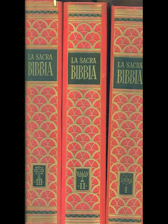 La sacra bibbia 3 volumi