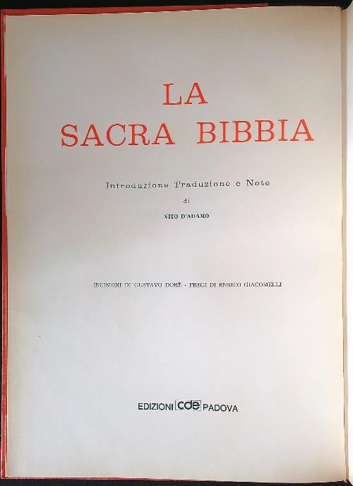 La sacra bibbia 4 volumi