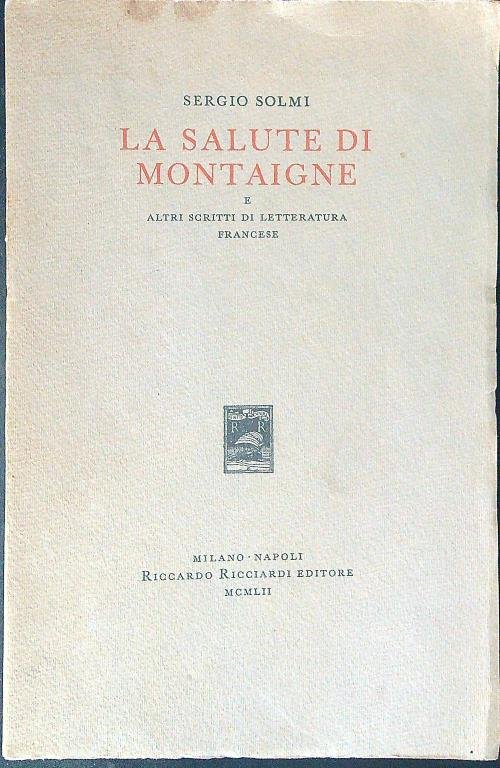 La salute di Montaigne
