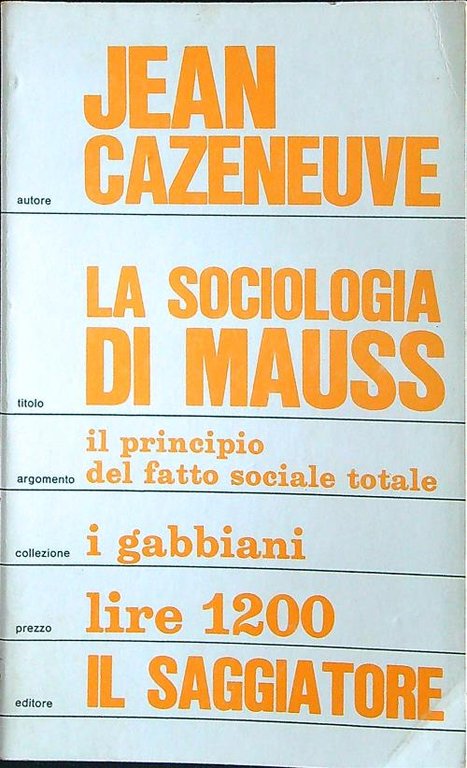 La sociologia di Mauss