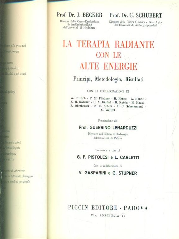 La terapia radiante con le alte energie