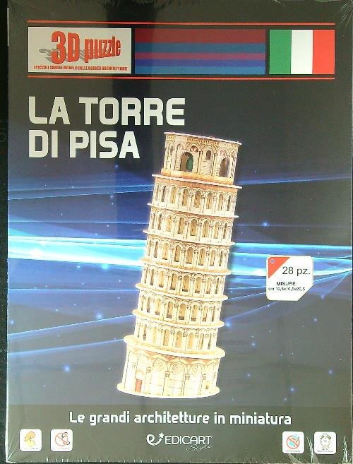 La Torre di Pisa- 3D Puzzle. 28 pz. Le grandi …