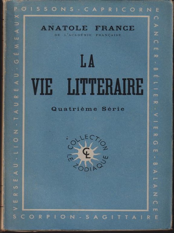 La vie litteraire IV