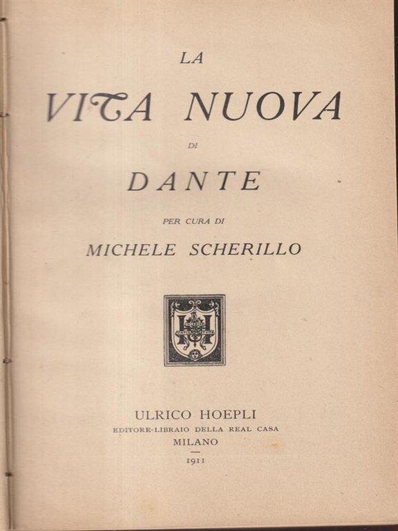 La vita nuova di Dante