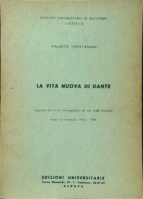 La vita nuova di Dante