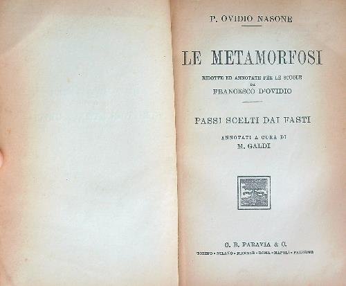 Le metamorfosi