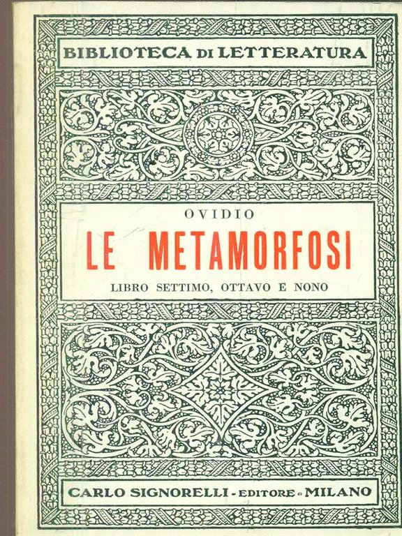 Le metamorfosi. Libro settimo, Ottavo e nono
