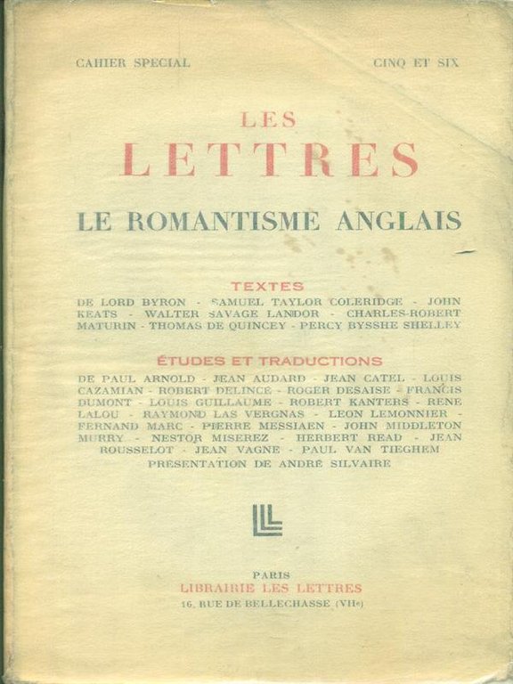 Le romantisme anglais Tome II