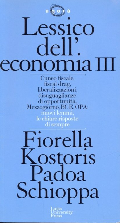 Lessico dell'economia vol.3